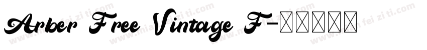 Arber Free Vintage F字体转换